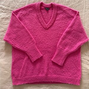 Wild Fable Bright Pink V-Neck Sweater